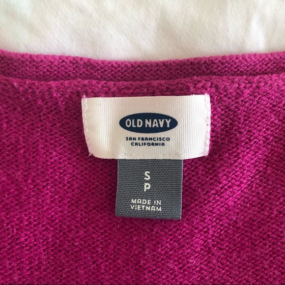 Old Navy Magenta Pink V-neck Sweater - Picture 7 of 8